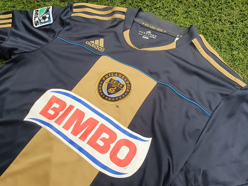 Philadelphia Union Home football shirt 2012 - 2013. Sponsored by Bimbo